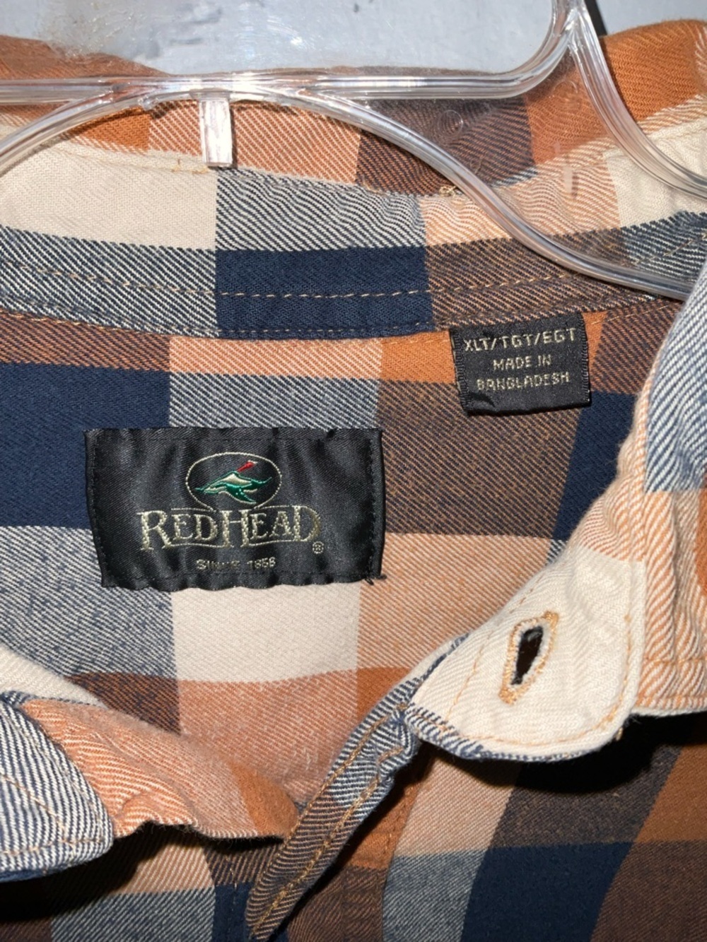 RedHead Plaid Workwear Button-Down Shirt XLT - Picture 4 of 7